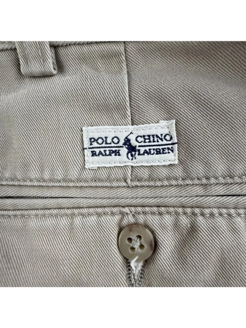 Polo Ralph Lauren Pants Mens 34x30 Beige Classic Fit Pleated Polo Chino Preppy